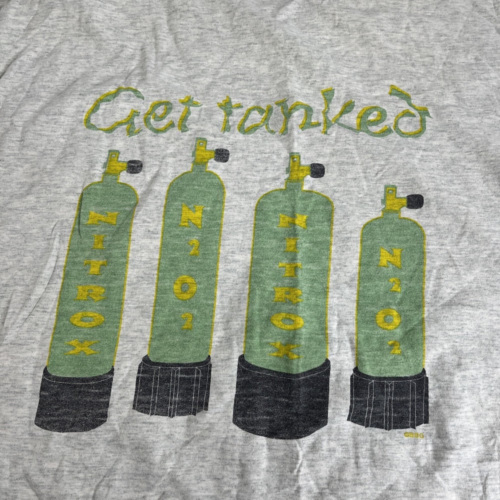 Vintage Y2K.  Graphic Tee Large Just Dive It Shirt XL